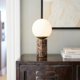 Nordlux Lilly Marble Brown Table Lamp - Size: 28.5 x 15 x 15cm - Wilko - thumbnail 3