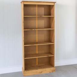 Core Products Corona 5 Shelf Pine Tall Bookcase - Brown - Wilko - thumbnail 1