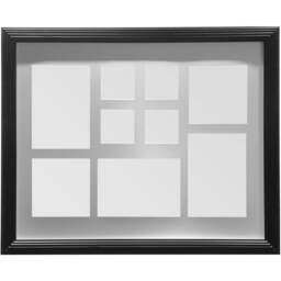 Premier Housewares Black 9 Photo Multi Photo Frame - Wilko - thumbnail 1
