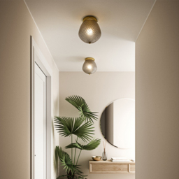 Nordlux Orbiform Brass Ceiling Light - Size: 25.3 x 23 x 25.3cm - Gold - Wilko - thumbnail 3