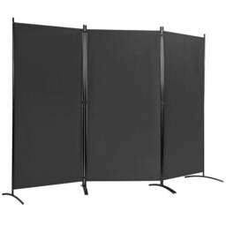 Costway 3 Panel Black Foldable Room Divider - Size: 3 Panels - Wilko - thumbnail 1