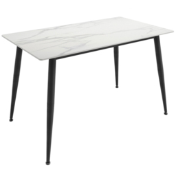 Luna Marble Effect 4 Seater Dining Set White and Grey - LPD Home - Wilko - thumbnail 7