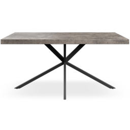 Furniture Online Donni 6 Seater Dining Table Concrete Effect and Black - Wilko - thumbnail 4