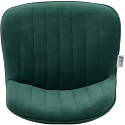 Living and Home Dark Green Flannel Upholstered Bar Stools Set of 2 - Wilko - thumbnail 4