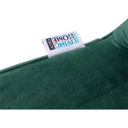 Living and Home Dark Green Flannel Upholstered Bar Stools Set of 2 - Wilko - thumbnail 6