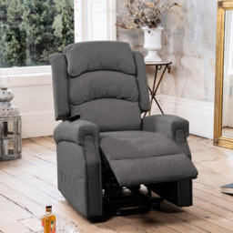 Artemis Home Eltham Dark Grey Massage and Heat Electric Lift Assist Recliner Chair - Size: Single - Wilko - thumbnail 3