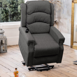 Artemis Home Eltham Dark Grey Massage and Heat Electric Lift Assist Recliner Chair - Size: Single - Wilko - thumbnail 5