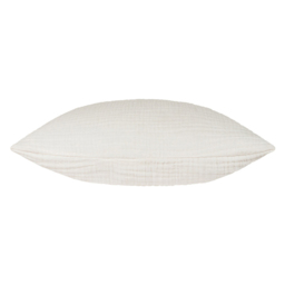 Yard Lark White Muslin Cotton Cushion - Size: 45 x 45 cm - Yard Living - Wilko - thumbnail 5