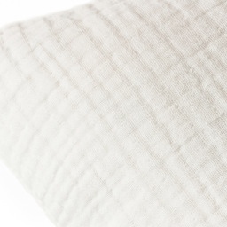 Yard Lark White Muslin Cotton Cushion - Size: 45 x 45 cm - Yard Living - Wilko - thumbnail 4