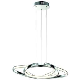 Milagro Craft Silver LED Pendant Lamp 230V - Size: 45 x 45 x 90cm - Wilko - thumbnail 1