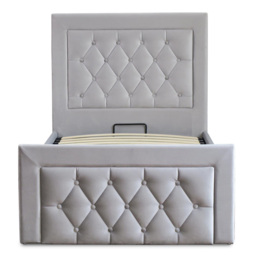 Mia Single Grey Ottoman Bed - Wilko - thumbnail 7