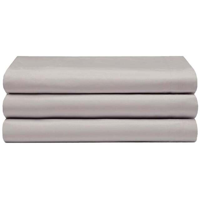 Serene Single Mushroom Flat Bed Sheet - Brown - Wilko - image 1