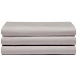 Serene Single Mushroom Flat Bed Sheet - Brown - Wilko - thumbnail 1