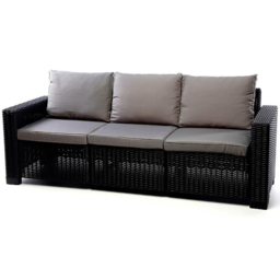 Keter California 3 Seater Graphite Lounge Set - Grey - Wilko - thumbnail 4