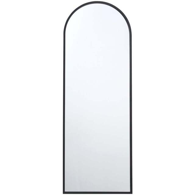 Metal Arch Dress Mirror - Black - Size: 140 x 50cm - The Port. Co Gallery - Wilko - image 1