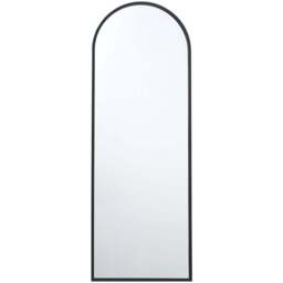 Metal Arch Dress Mirror - Black - Size: 140 x 50cm - The Port. Co Gallery - Wilko