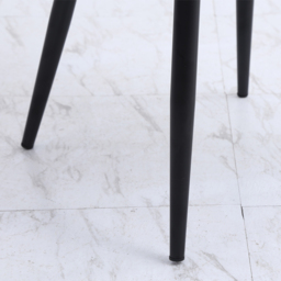 Living and Home Set of 4 Dark Grey Tufted Dining Chair - Wilko - thumbnail 7