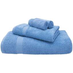 Mayfair Egyptian Cotton Blue Hand Towel Set of 2 - Wilko - thumbnail 1
