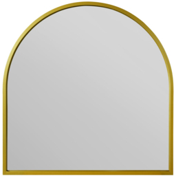 MirrorOutlet The Arcus Gold Framed Arched Leaner and Wall Garden Mirror 100 x 100cm - Size: 100 x 100 x 3cm - Wilko - thumbnail 1