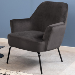 Florence Melissa Dark Grey Lounge Chair - Size: Single - Furniture To Go - Wilko - thumbnail 1