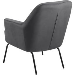 Florence Melissa Dark Grey Lounge Chair - Size: Single - Furniture To Go - Wilko - thumbnail 5