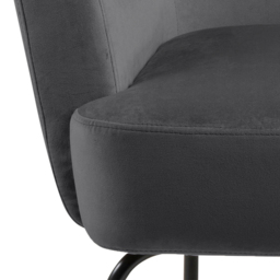 Florence Melissa Dark Grey Lounge Chair - Size: Single - Furniture To Go - Wilko - thumbnail 6