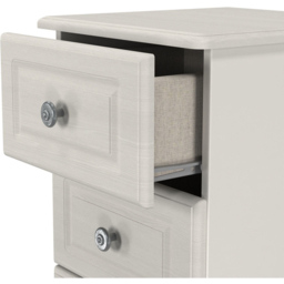 Crowndale Pembroke 4 Drawer Grey Ash Bedside Cabinet Ready Assembled - Wilko - thumbnail 7
