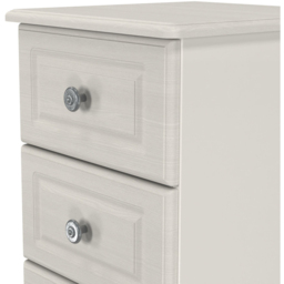 Crowndale Pembroke 4 Drawer Grey Ash Bedside Cabinet Ready Assembled - Wilko - thumbnail 6