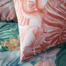 furn. Medinilla Double Sage and Blush Tropical Duvet Cover Set - Multi - Wilko - thumbnail 5