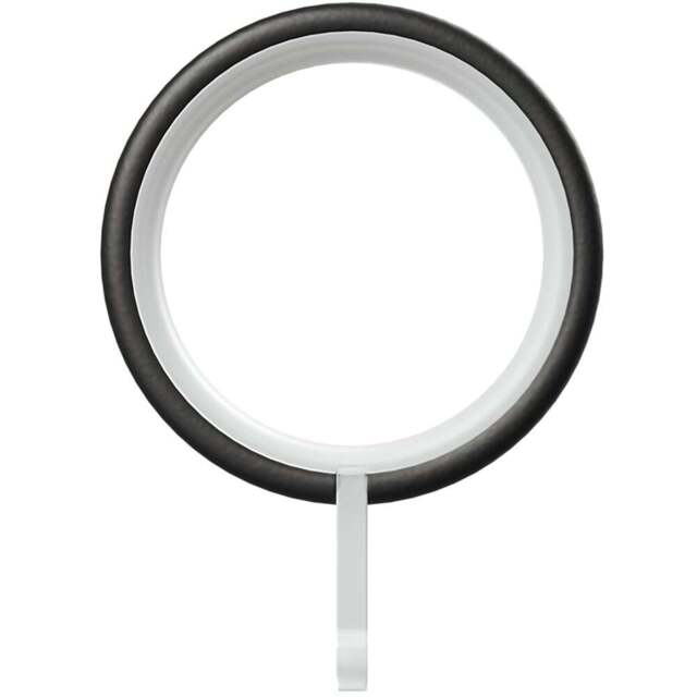 Rothley Matt Black Curtain Rings Box 10 Pack - Size: 5 x 5 x 5cm - Wilko - image 1