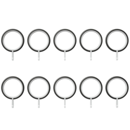 Rothley Matt Black Curtain Rings Box 10 Pack - Size: 5 x 5 x 5cm - Wilko - thumbnail 4