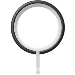Rothley Matt Black Curtain Rings Box 10 Pack - Size: 5 x 5 x 5cm - Wilko - thumbnail 1