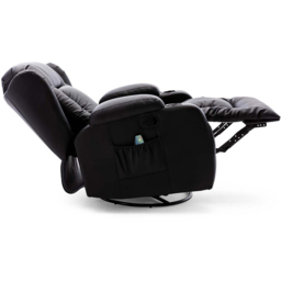 Furniture Online Caesar Black Bonded Leather Recliner Chair - Size: 105 x 95 x 98cm - Wilko - thumbnail 7