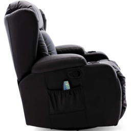 Furniture Online Caesar Black Bonded Leather Recliner Chair - Size: 105 x 95 x 98cm - Wilko - thumbnail 6