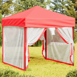 vidaXL 2 x 2m Red Foldable Party Tent with Sidewalls - Wilko