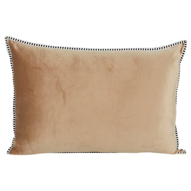 Alba Velvet Cushion - Mink - Divante - Wilko - image 1