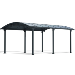 Palram Canopia Tucson 2.42 x 5.07m Grey Garden Gazebo - Size: 242 x 359 x 507cm - Wilko - thumbnail 3