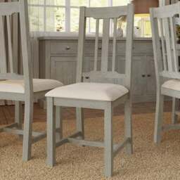 FWStyle Bowood Set of 2 Reclaimed Pine Dining Chair - Cream - Wilko