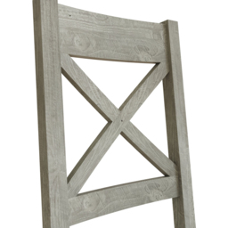 FWStyle Bowood Set of 2 Reclaimed Pine Dining Chair - Cream - Wilko - thumbnail 4