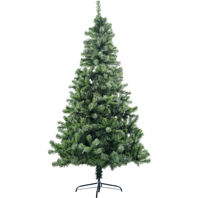 Shatchi Green Warm White LED Pre Lit Alaskan Pine Artificial Christmas Tree 6ft - Wilko - image 1