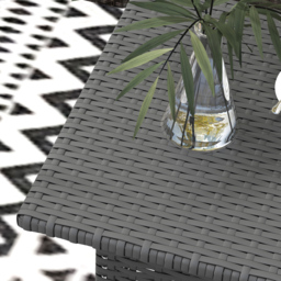 Outsunny Grey Rattan Outdoor Coffee Table - Size: 47 x 50 x 50cm - Wilko - thumbnail 4