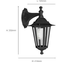 EGLO Laterna 4 Black Downlight - Size: 35 x 21 x 16.5cm - Wilko - thumbnail 5