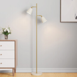 Scalloped Floor Lamp Cream - Wilko - thumbnail 4