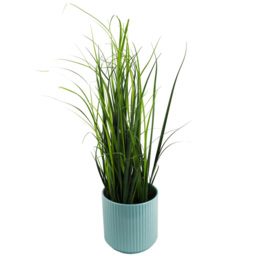 Leaf Artificial Grass Plant Foliage Lemongrass Plant Pot 1.9ft - Size: 60 x 25 x 25cm - Green - Wilko - thumbnail 5