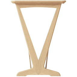 FWStyle Natural Oak Ash Veneer Side Table with Magazine Rack - Size: 57 x 50 x 45cm - Wilko - thumbnail 5