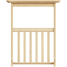 FWStyle Natural Oak Ash Veneer Side Table with Magazine Rack - Size: 57 x 50 x 45cm - Wilko - thumbnail 4