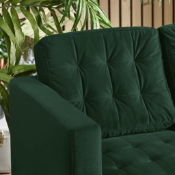 Furniturebox Josie 2 Seater Emerald Green Velvet Sofa - Wilko - thumbnail 3