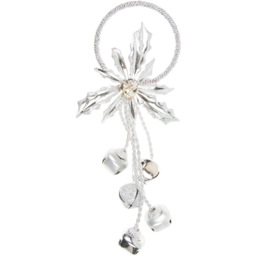 Frosted Fairytale Silver Bell Door Hanging Decoration - Size: 1 Piece - Wilko - thumbnail 1
