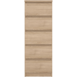 Florence 5 Drawer Jackson Hickory Oak Narrow Chest of Drawers - Wood - Furniture to Go - Wilko - thumbnail 4