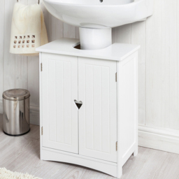 Oxford 2 Door White Sink Unit - Size: 48 x 60 x 30cm - Wilko - thumbnail 1